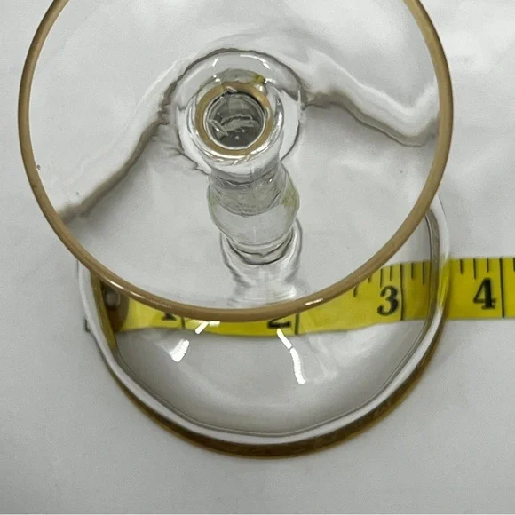 Set of 4 Vintage Minton Tiffin-Franciscan Champagne 4 Ounces Gold Rim Glasses - Picture 10 of 14